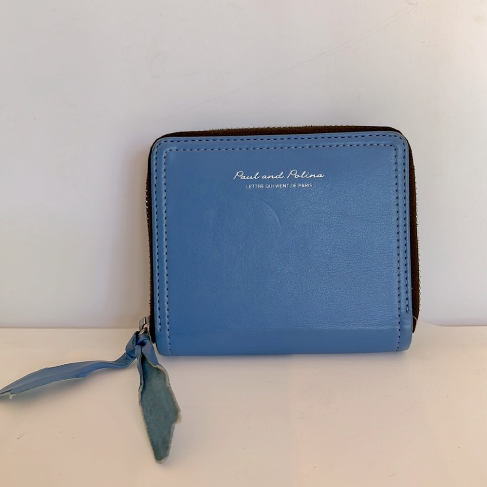 PAUL AND POLINA Zip Wallet Periwinkle DISCONTINUED!